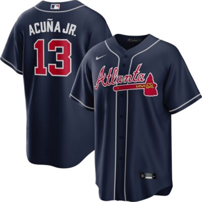 Ronald Acuna Jr. Atlanta Braves Big & Tall Alternate Replica Player Jersey - Navy