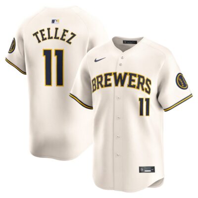 Rowdy Tellez Milwaukee Brewers Home Limited Player Jersey - Cream