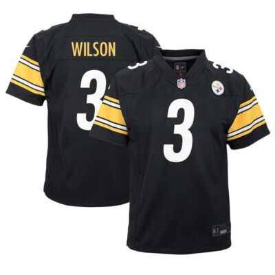 Russell Wilson Pittsburgh Steelers Youth Team Player Game Jersey - Black