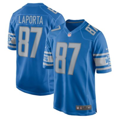 Sam LaPorta Detroit Lions Team Game Jersey - Blue