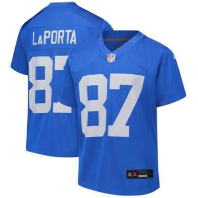 Sam LaPorta Detroit Lions Youth Alternate Game Jersey - Blue