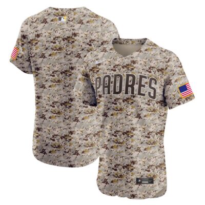 San Diego Padres Alternate Vapor Premier Elite Patch Jersey - Brown
