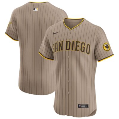 San Diego Padres Alternate Vapor Premier Elite Patch Jersey - Sand