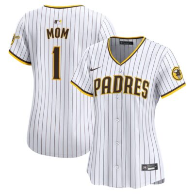 San Diego Padres Women #1 Mom Home Limited Jersey - White