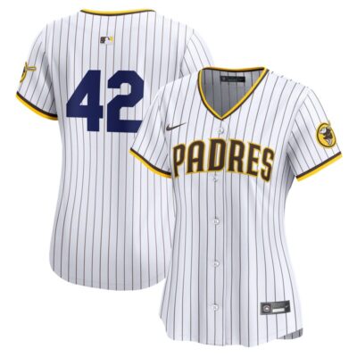 San Diego Padres Women 2024 Jackie Robinson Day Home Limited Jersey - White