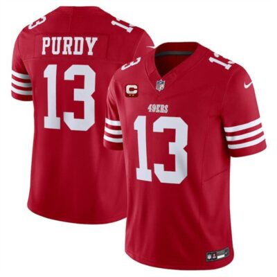 San Francisco 49ers #13 Brock Purdy Red 2024 F.U.S.E. With 2-Star C Patch Vapor Untouchable Limited Football Stitched Jersey