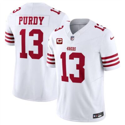 San Francisco 49ers #13 Brock Purdy White 2024 F.U.S.E. With 2-Star C Patch Vapor Untouchable Limited Football Stitched Jersey