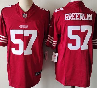 San Francisco 49ers #57 Dre Greenlaw Red 2024 F.U.S.E. Vapor Untouchable Limited Football Stitched Jersey
