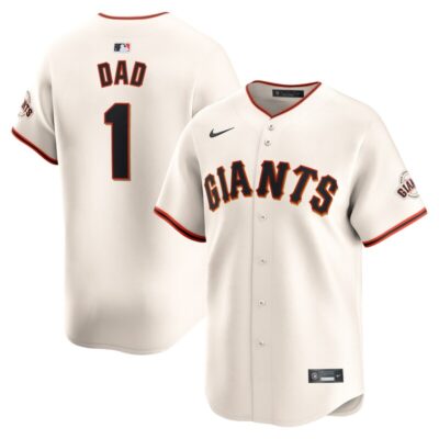 San Francisco Giants #1 Dad Home Limited Jersey - Cream