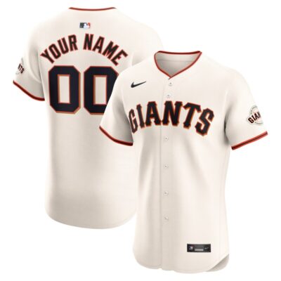 San Francisco Giants Home Elite Custom Jersey - Cream