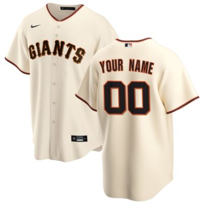 San Francisco Giants Home Replica Custom Jersey - Cream