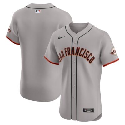 San Francisco Giants Road Vapor Premier Elite Patch Jersey - Gray