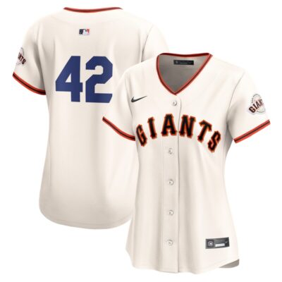 San Francisco Giants Women 2024 Jackie Robinson Day Home Limited Jersey - Cream