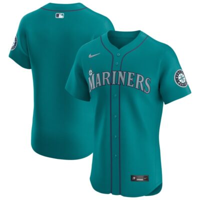 Seattle Mariners Alternate Vapor Premier Elite Patch Jersey - Aqua