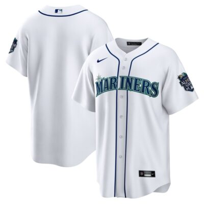 Seattle Mariners Home 2023 MLB All-Star Game Patch Replica Player Jersey - White