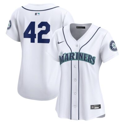 Seattle Mariners Women 2024 Jackie Robinson Day Home Limited Jersey - White