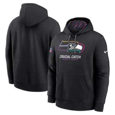 Seattle Seahawks 2024 NFL Crucial Catch Club Pullover Hoodie - Black