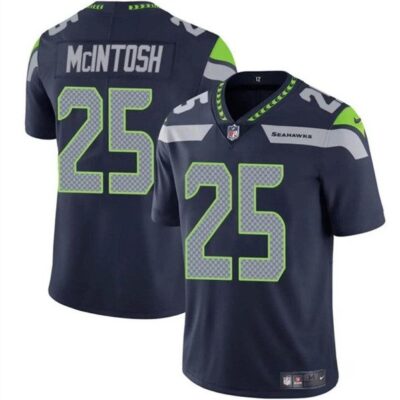 Seattle Seahawks #25 Kenny McIntosh Navy Vapor Limited Football Stitched Jersey