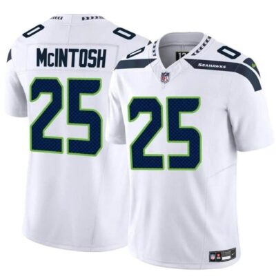 Seattle Seahawks #25 Kenny McIntosh White 2024 F.U.S.E Vapor Limited Football Stitched Jersey