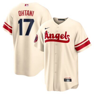 Shohei Ohtani Los Angeles Angels City Connect Replica Player Jersey - Cream