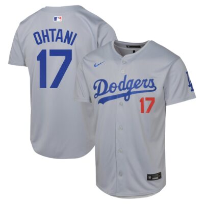 Shohei Ohtani Los Angeles Dodgers Youth Alternate Limited Jersey- Gray