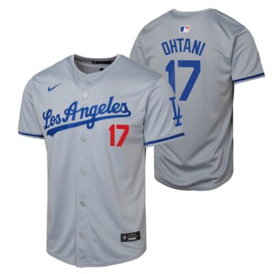 Shohei Ohtani Los Angeles Dodgers Youth Road Limited Jersey- Gray