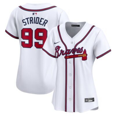 Spencer Strider Atlanta Braves Women Home Limited Player Jersey - White