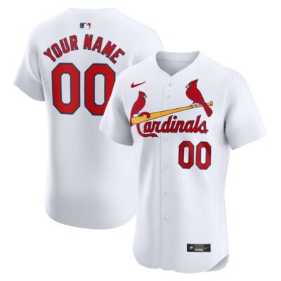 St. Louis Cardinals Home Elite Custom Jersey - White