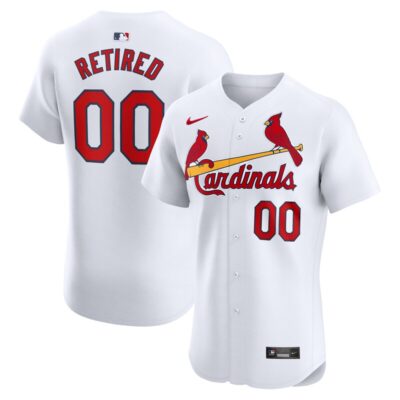 St. Louis Cardinals Home Elite Pick-A-Player Retired Roster Jersey - White