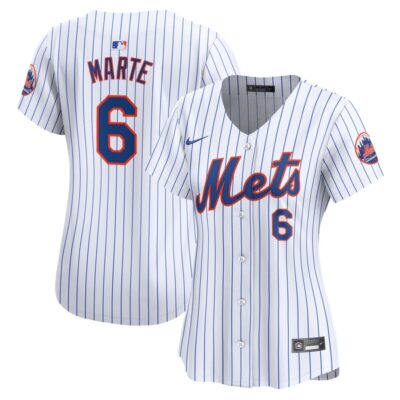 Starling Marte New York Mets Women Home Limited Player Jersey - White