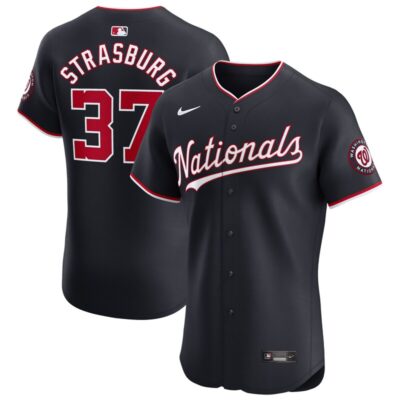 Stephen Strasburg Washington Nationals Alternate Elite Player Jersey - Navy