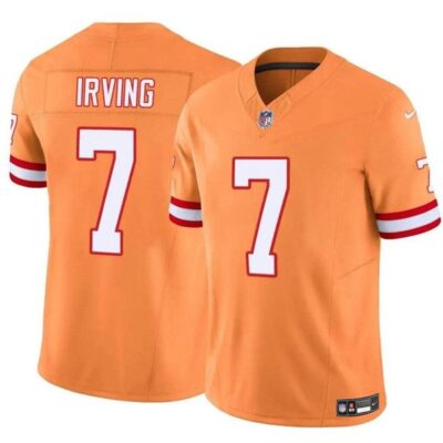 Tampa Bay Buccaneers #7 Bucky Irving Orange F.U.S.E. Throwback Limited Football Stitched Jersey