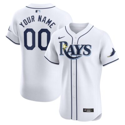 Tampa Bay Rays Home Elite Custom Jersey - White