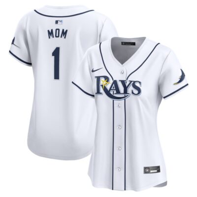 Tampa Bay Rays Women #1 Mom Home Limited Jersey - White