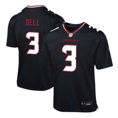 Tank Dell Houston Texans Youth Alternate Game Jersey - Navy