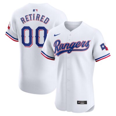 Texas Rangers Home Elite Pick-A-Player Retired Roster Jersey - White