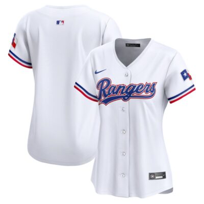 Texas Rangers Women Home Limited Jersey - White