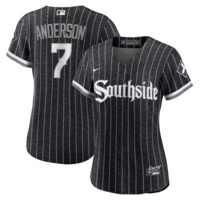 Tim Anderson Chicago White Sox Women City Connect Replica Player Jersey - Black