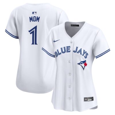 Toronto Blue Jays Women #1 Mom Home Limited Jersey - White