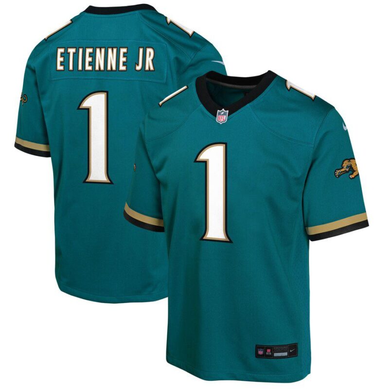 Travis Etienne Jacksonville Jaguars Youth Prowler Throwback Player Game Jersey - Teal