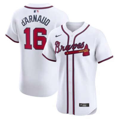 Travis d'Arnaud Atlanta Braves Home Elite Player Jersey - White