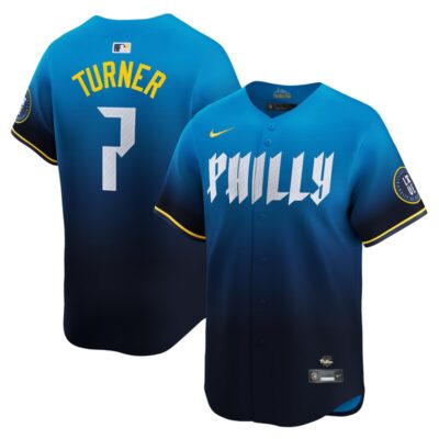 Trea Turner Philadelphia Phillies 2024 City Connect Limited Player Jersey - Blue