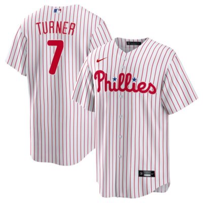 Trea Turner Philadelphia Phillies Youth Alternate Replica Player Jersey - White