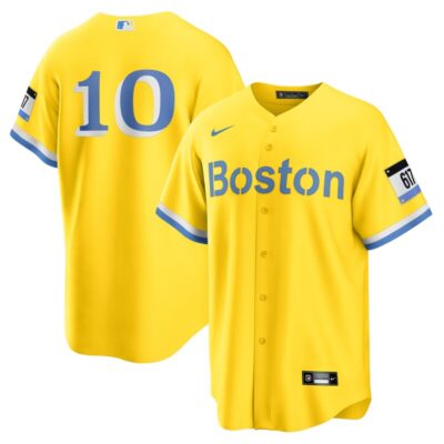 Trevor Story Boston Red Sox City Connect Replica Player Jersey - Gold