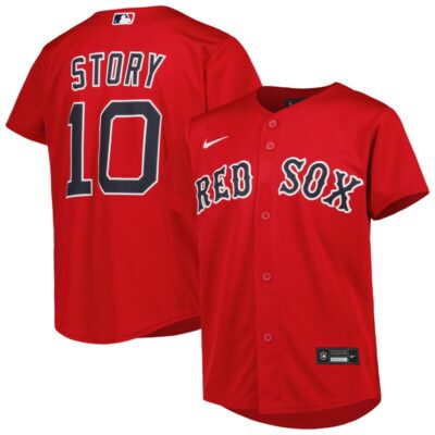 Trevor Story Boston Red Sox Youth Alternate Replica Player Jersey - Red