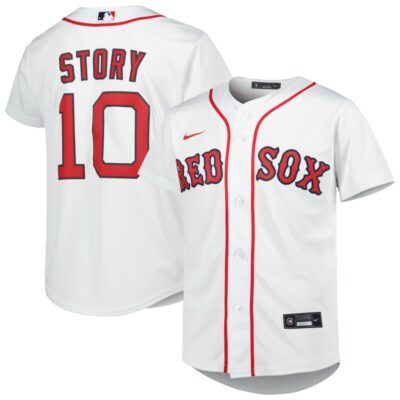 Trevor Story Boston Red Sox Youth Alternate Replica Player Jersey - White