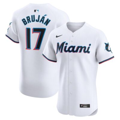 Vidal Brujan Miami Marlins Home Elite Player Jersey - White