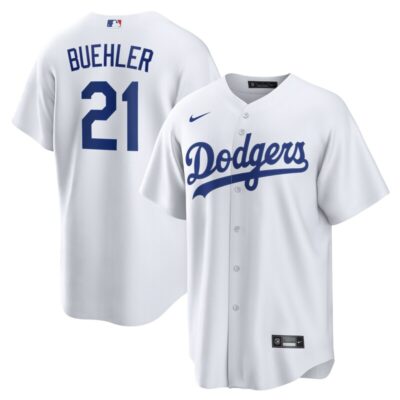 Walker Buehler Los Angeles Dodgers Home Replica Player Jersey - White