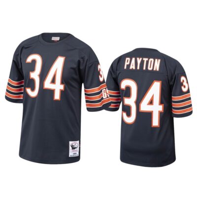 Walter Payton Chicago Bears Navy 1985 Throwback Jersey