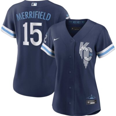 Whit Merrifield Kansas City Royals Women City Connect Replica Player Jersey - Navy